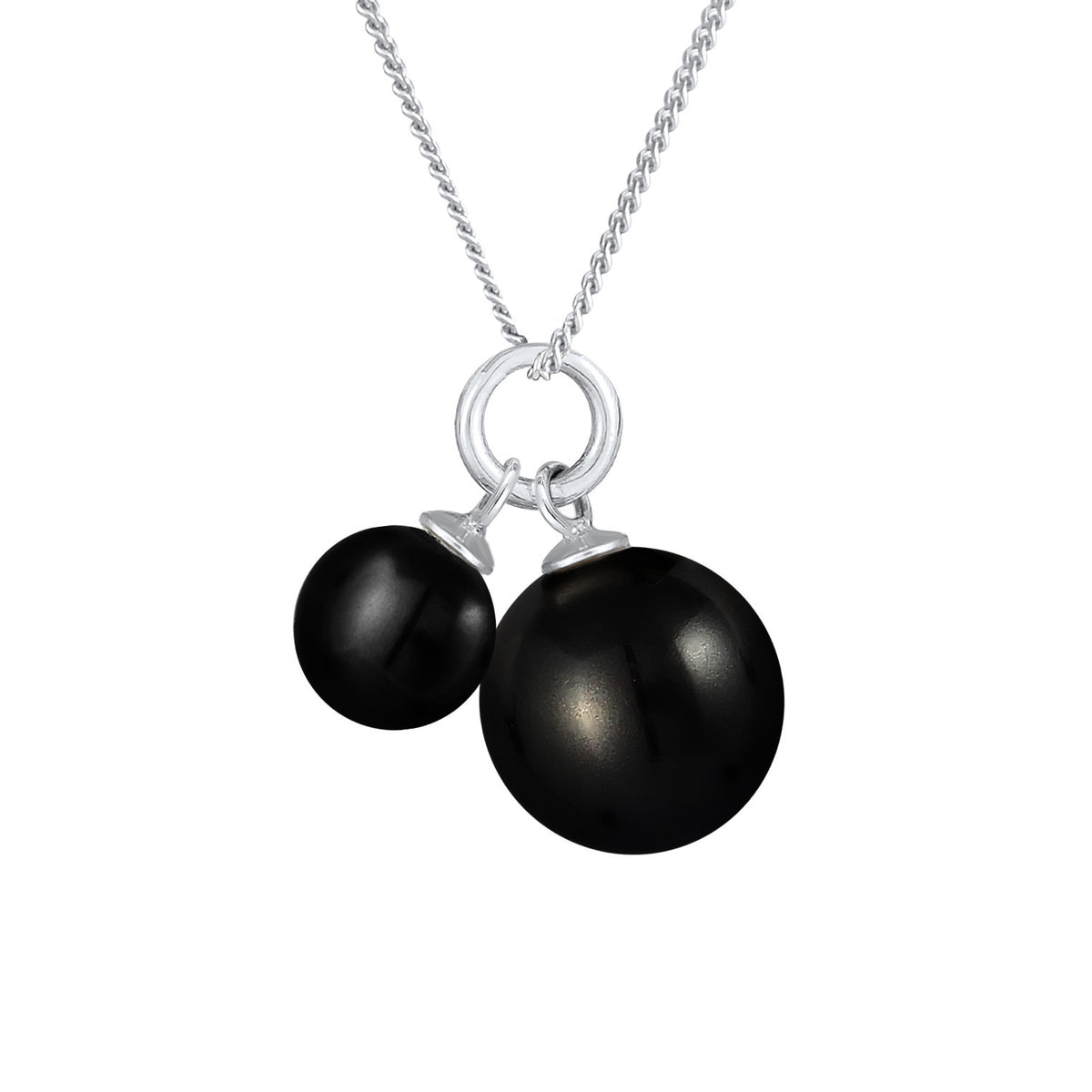 Ladies Pearl Pendant Duo Classic in 925 Sterling Silver