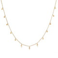 Gold Kalung Perhiasan Perak 925 Wanita Platelets Basic Matt Gold Plated