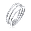 Silver Cincin Perhiasan Perak 925 Wanita Basic Stacking Set Of 3