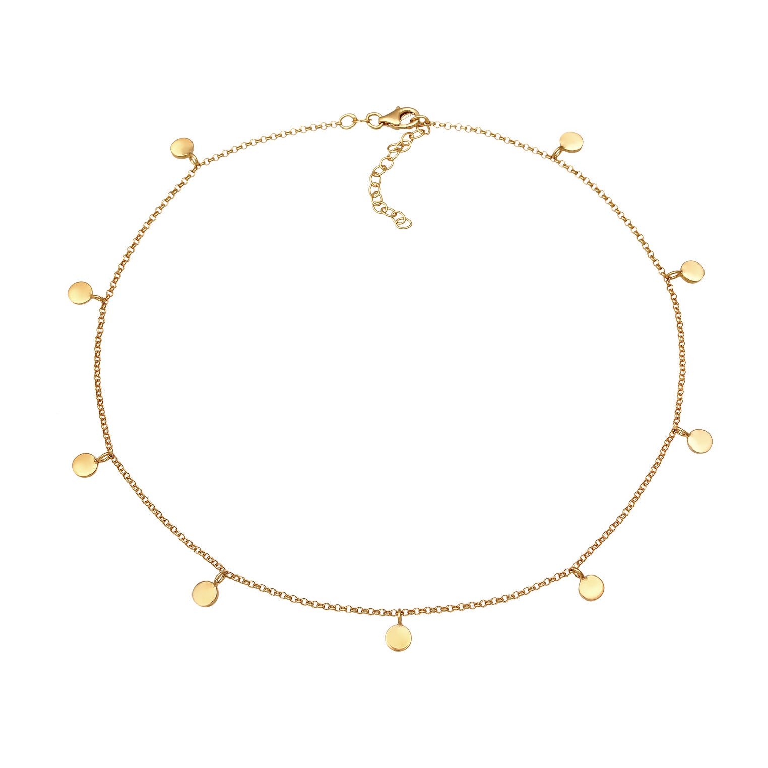 Gold Kalung Perhiasan Perak 925 Wanita Boho Gold Plated