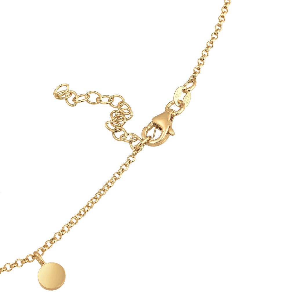 Gold Kalung Perhiasan Perak 925 Wanita Boho Gold Plated