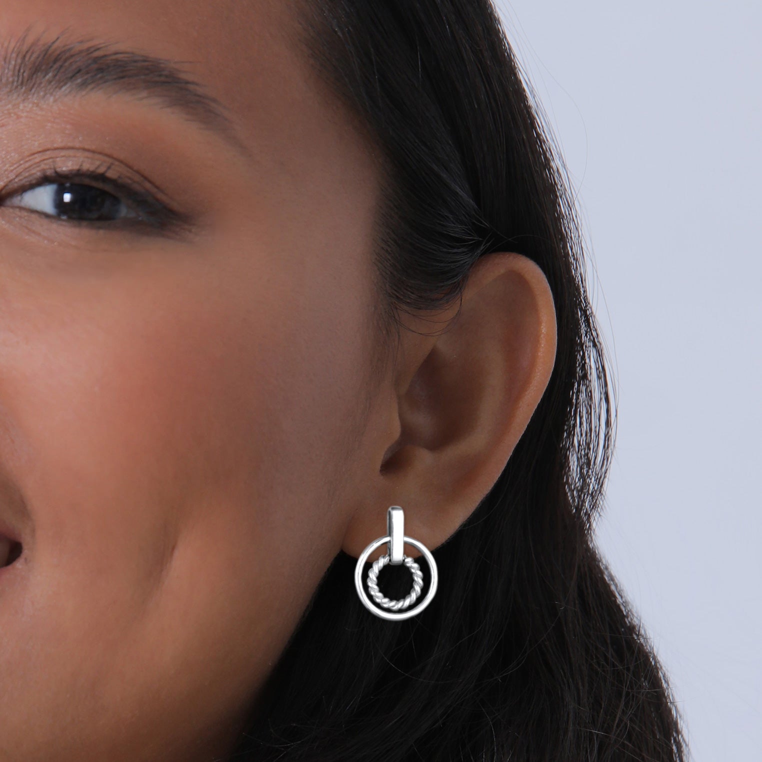 Silver Perhiasan Wanita Perak Asli - Silver Anting Kreis