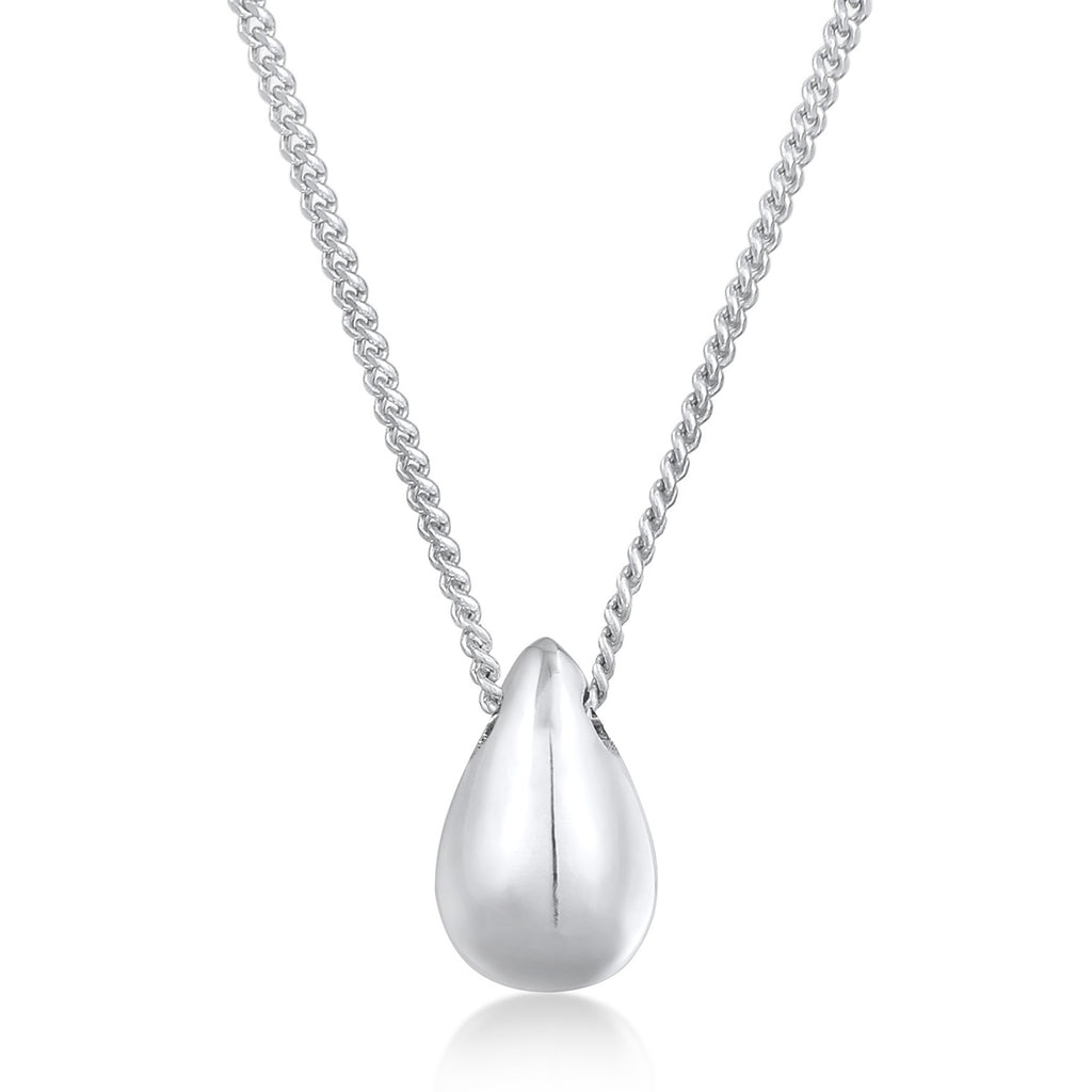 Silver Kalung Perhiasan Perak 925 Wanita Drop Pendant Timeless Simple