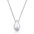 Silver Kalung Perhiasan Perak 925 Wanita Drop Pendant Timeless Simple