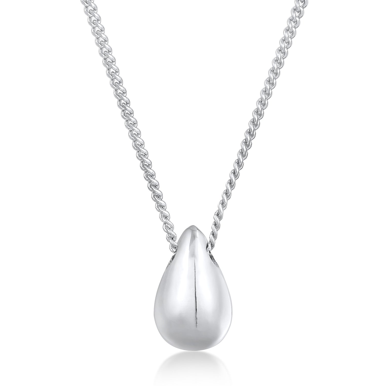 Silver Kalung Perhiasan Perak 925 Wanita Drop Pendant Timeless Simple
