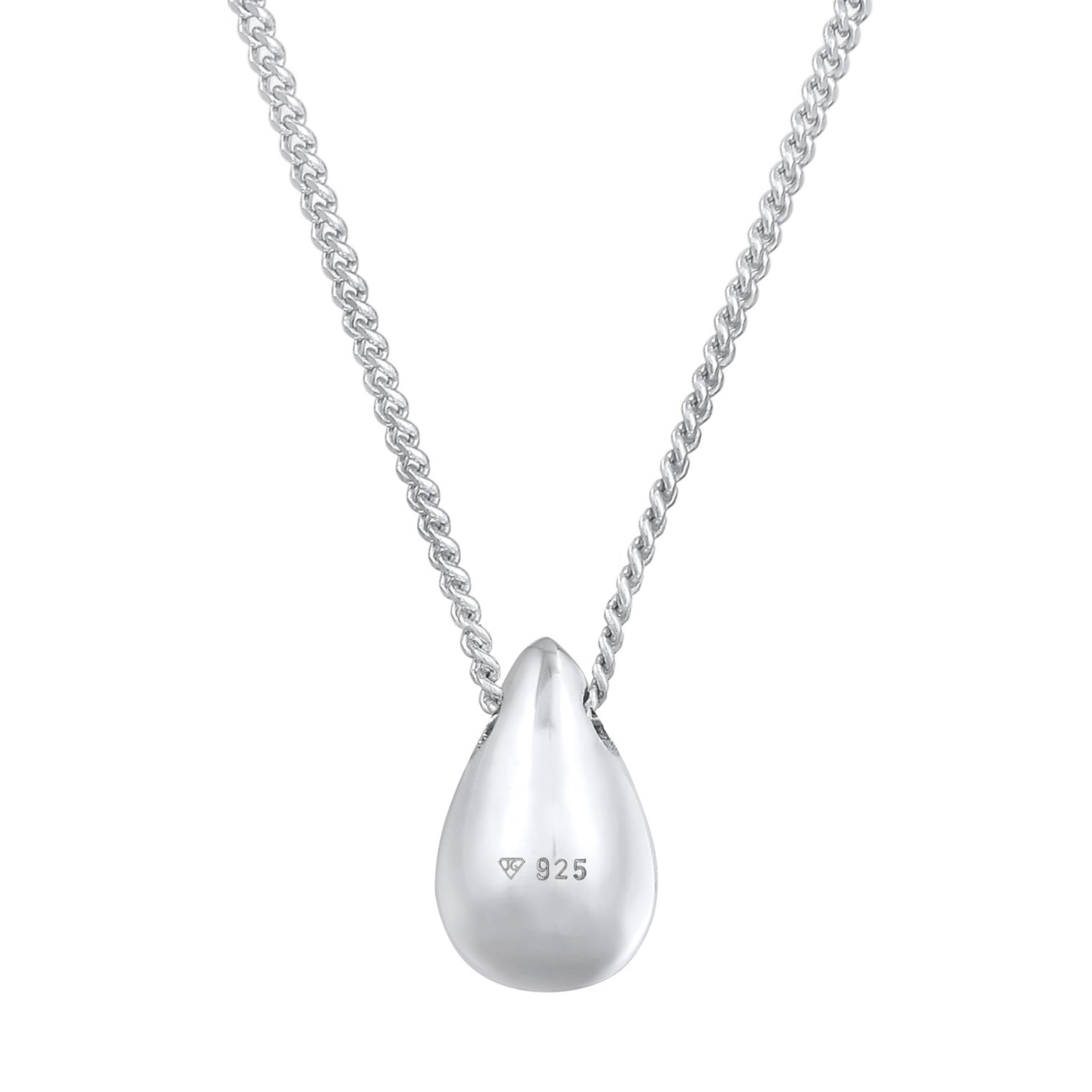 Silver Kalung Perhiasan Perak 925 Wanita Drop Pendant Timeless Simple