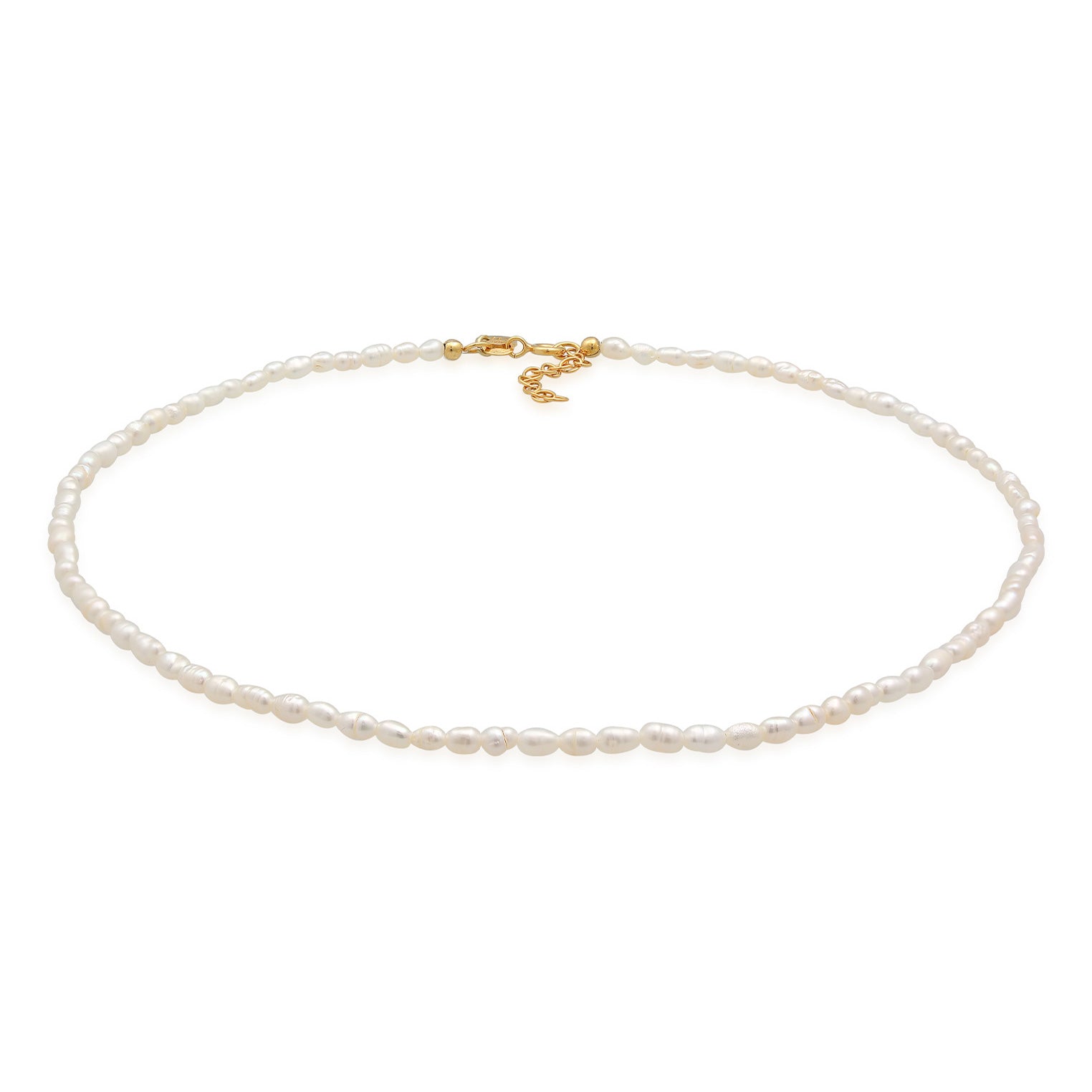 Gold Kalung Perhiasan Perak 925 Wanita Choker Basic Chain Gold Plated