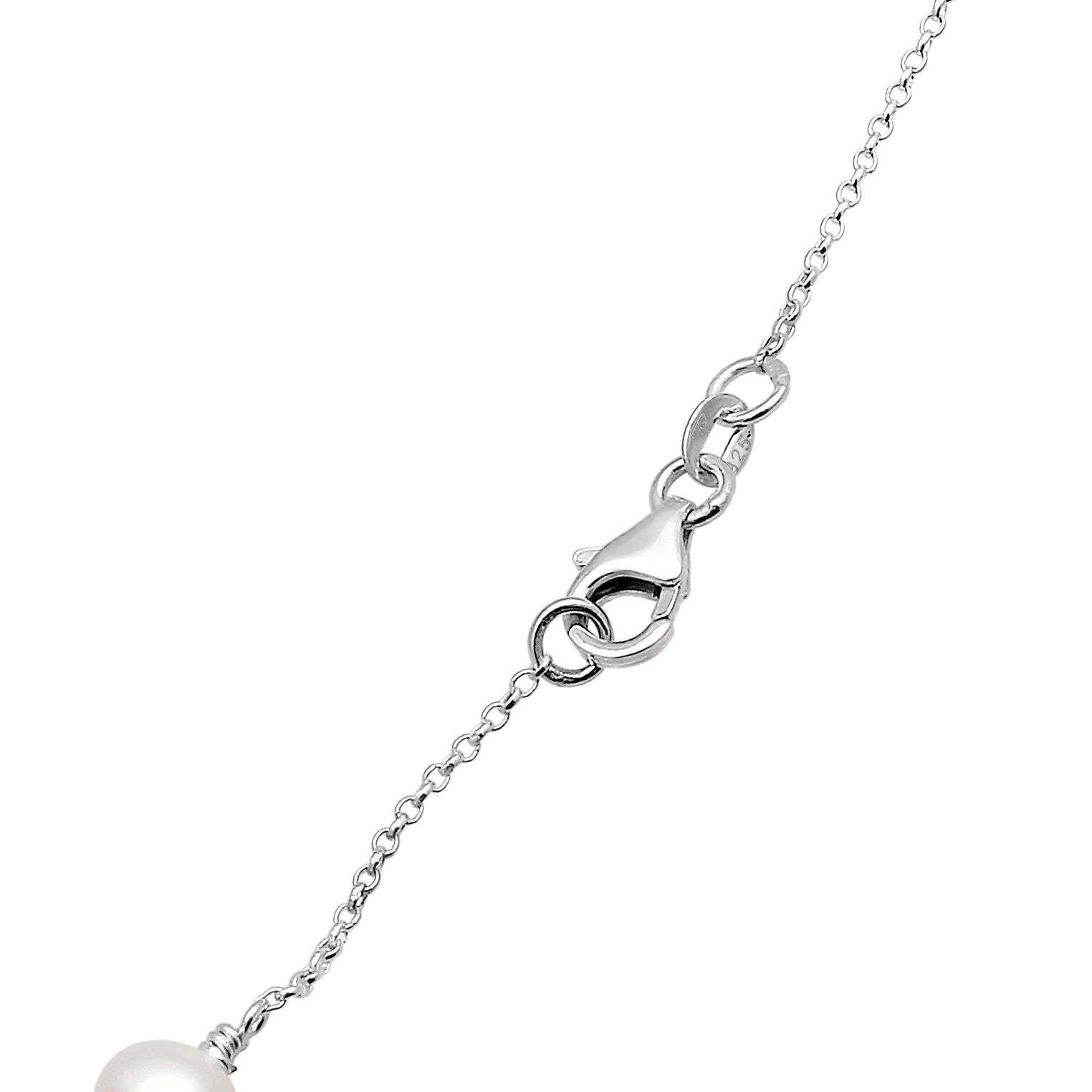 Silver Kalung Perhiasan Perak 925 Wanita Balls Filigree with Freshwater Pearls