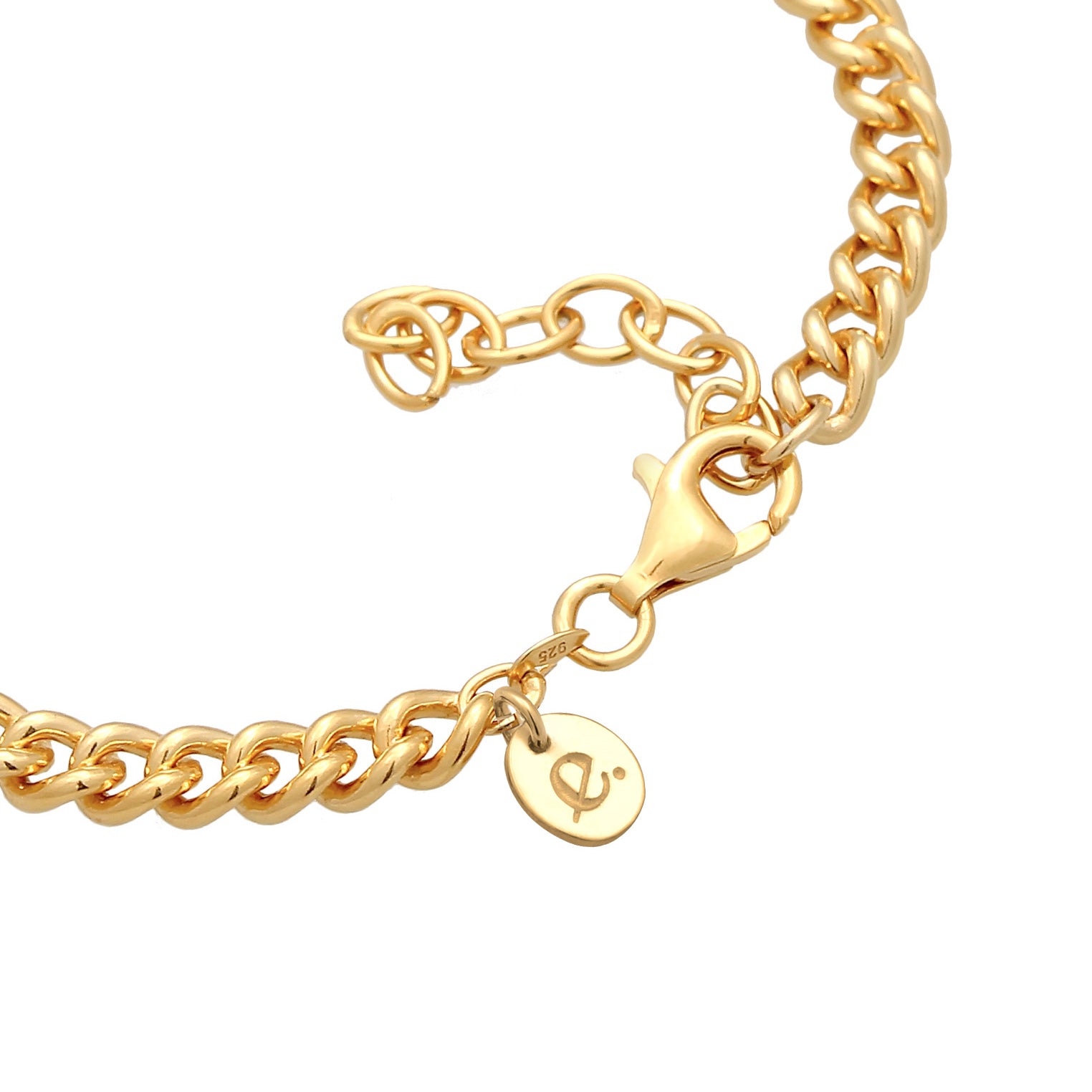 Gold Perhiasan Wanita Perak Asli - Silver Gelang Solid Basic Lapis Emas