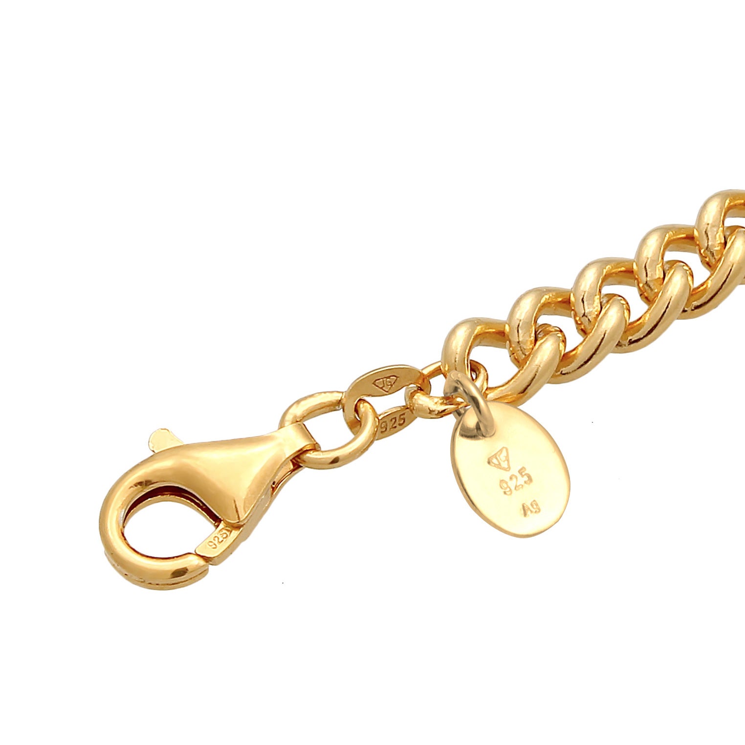 Gold Perhiasan Wanita Perak Asli - Silver Gelang Solid Basic Lapis Emas