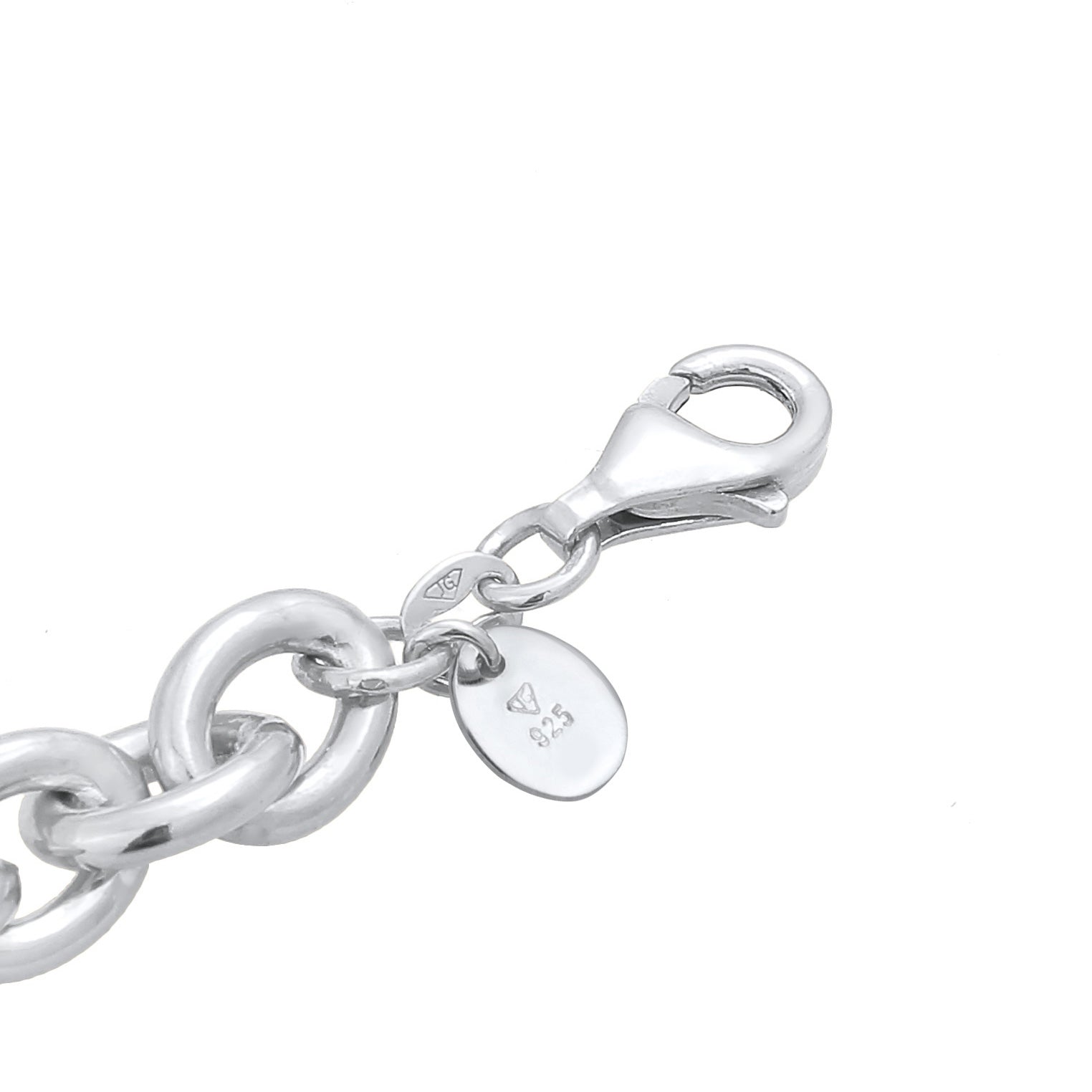 Silver Perhiasan Wanita Perak Asli - Silver Gelang Statement Coarse Elegant Rhodium Plated