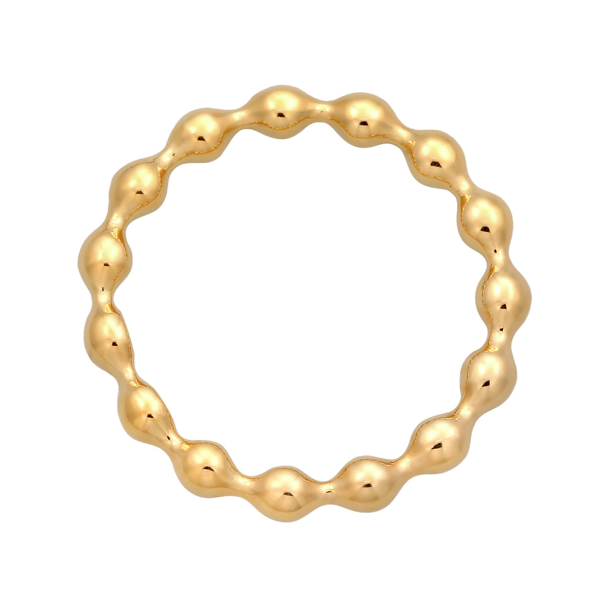 Gold - Elli | Bubble Band Ring 925 Silver Gold Plated