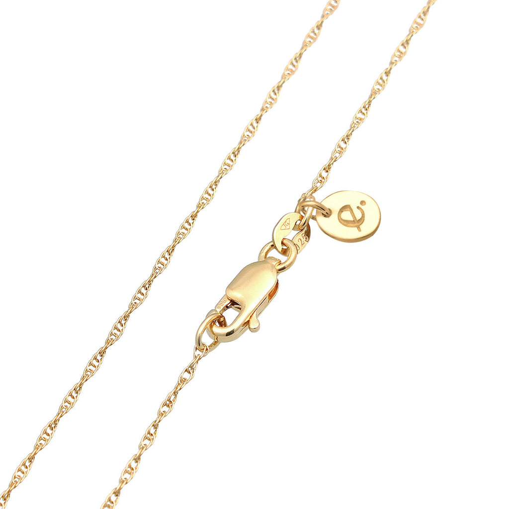 Gold Set Perhiasan Perak 925 Wanita Drop Pendant Moonstone Gold Plated