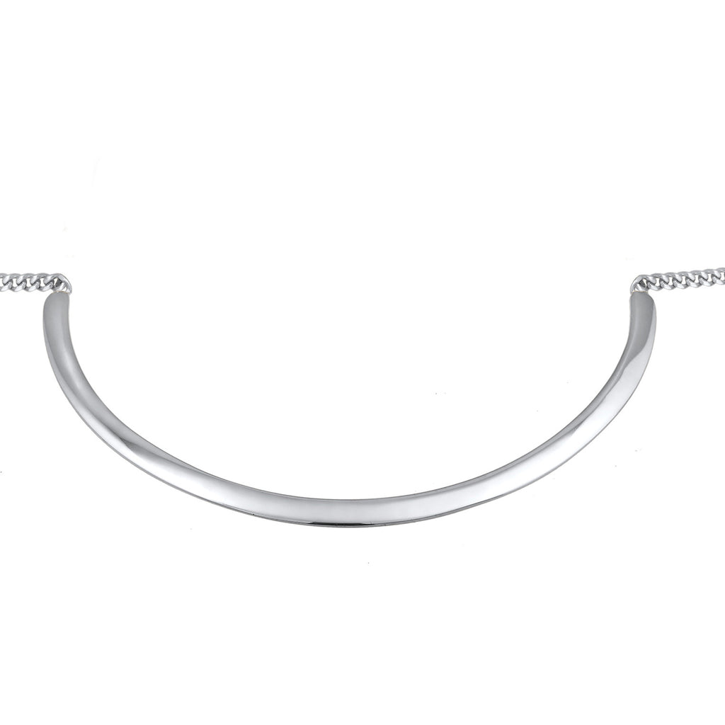 Silver Kalung Perhiasan Perak 925 Wanita Cuff Basic