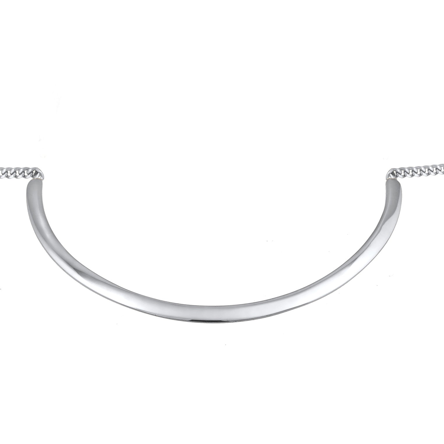 Silver Kalung Perhiasan Perak 925 Wanita Cuff Basic