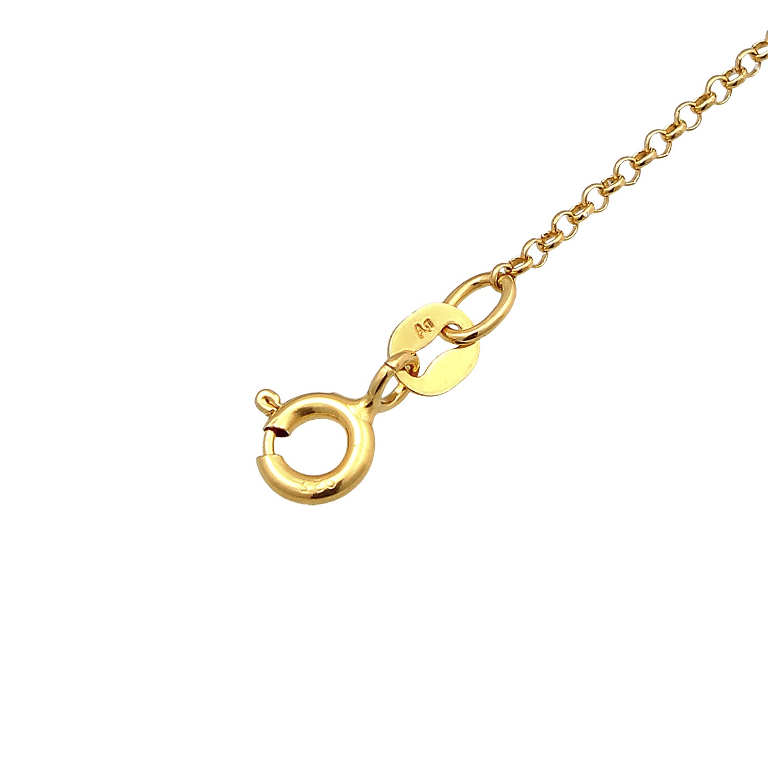 Gold Perhiasan Wanita Perak Asli - Silver Gelang Pendant Letter A Basic