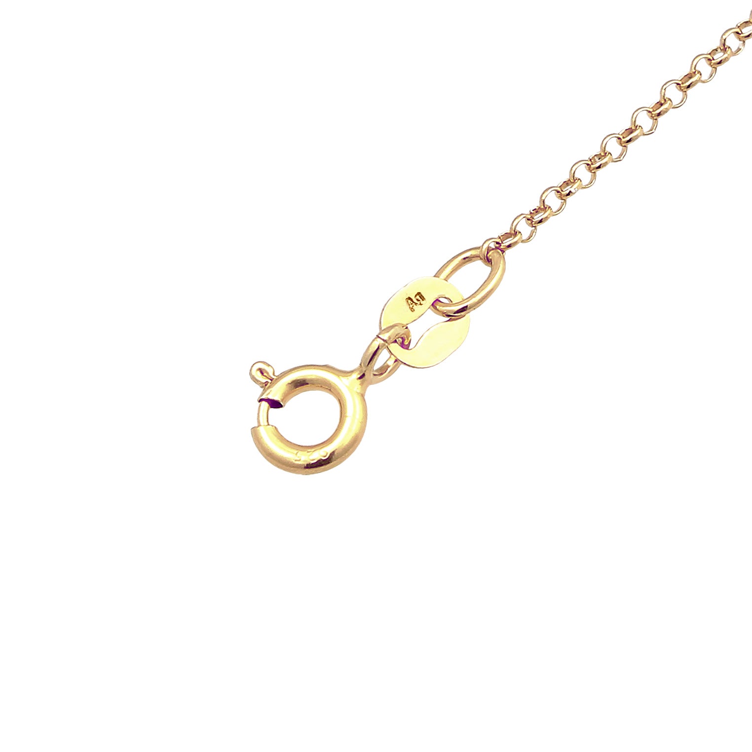 Gold Gelang Perhiasan Perak 925 Wanita Pendant Letter K Basic Gold Plated