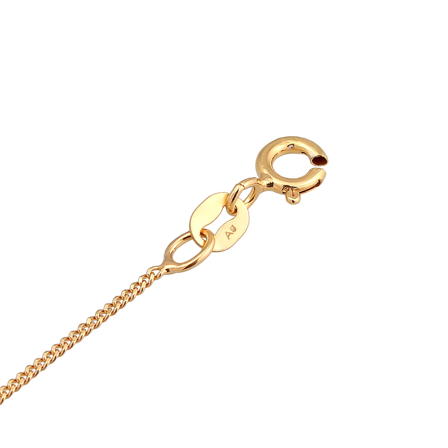 Gold Kalung Perhiasan Perak 925 Wanita Heart Symbol Love Cut-Out Gold Plated
