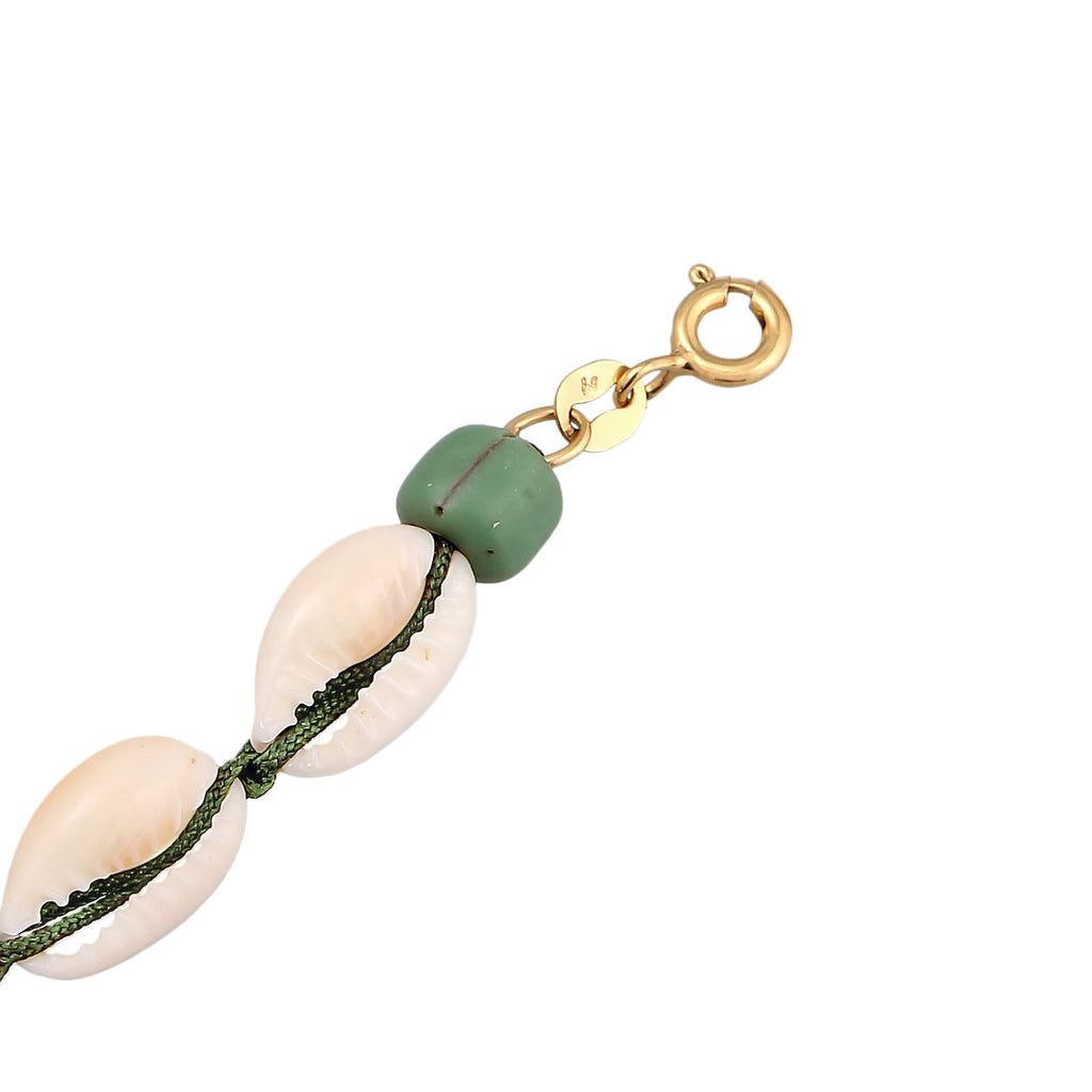 Gold Kalung Perhiasan Perak 925 Wanita Shell Choker Pearl Gold Plated