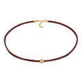 Gold Kalung Perhiasan Perak 925 Wanita Choker Bead Trend Gold Plated