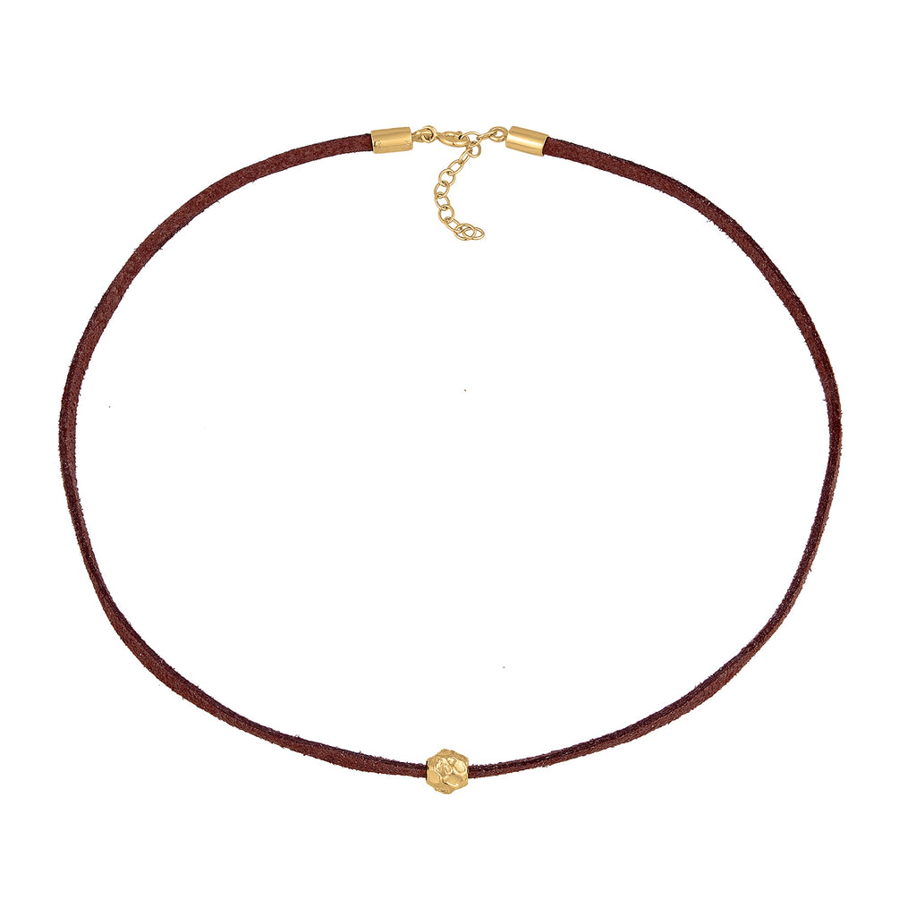 Gold Kalung Perhiasan Perak 925 Wanita Choker Bead Trend Gold Plated