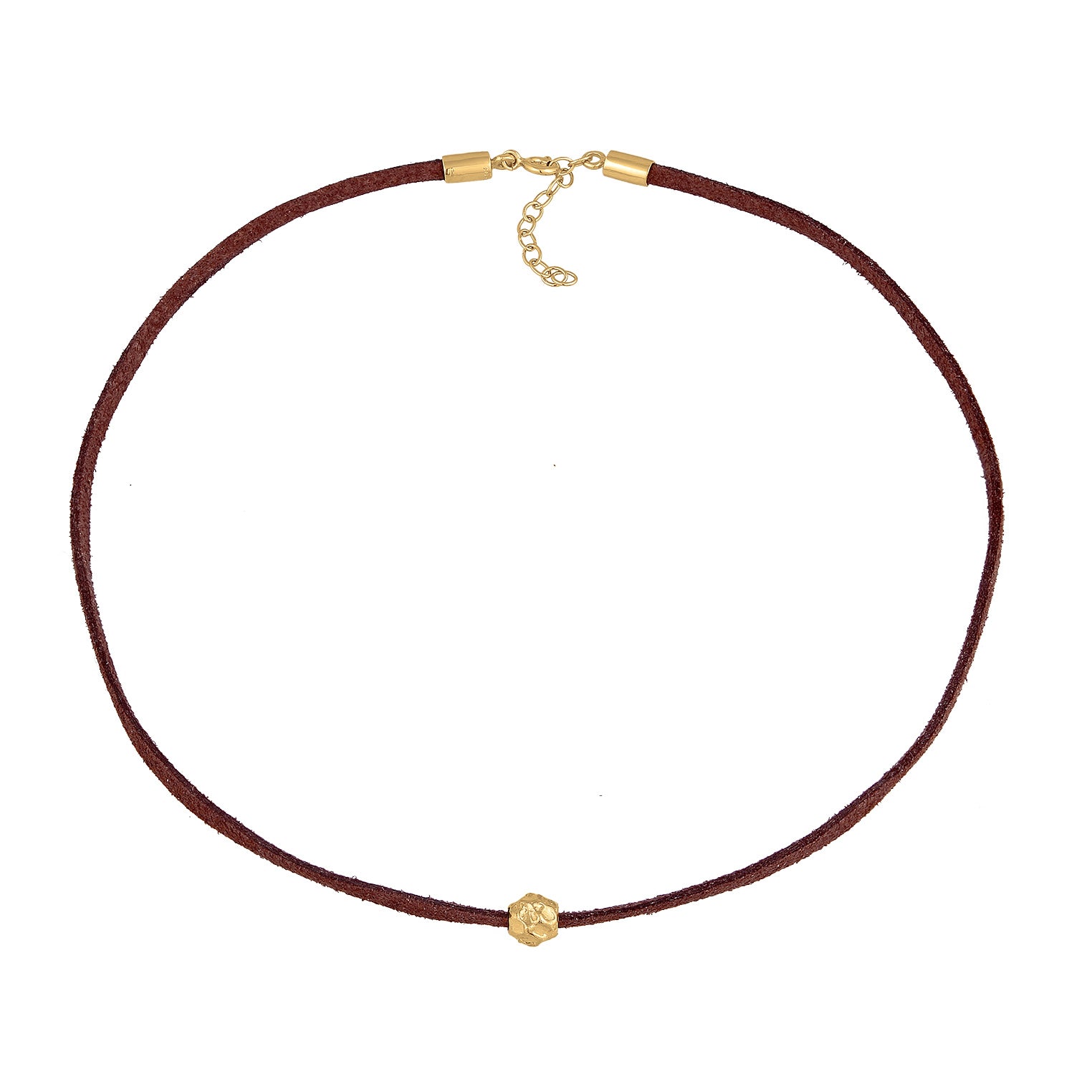 Gold Kalung Perhiasan Perak 925 Wanita Choker Bead Trend Gold Plated