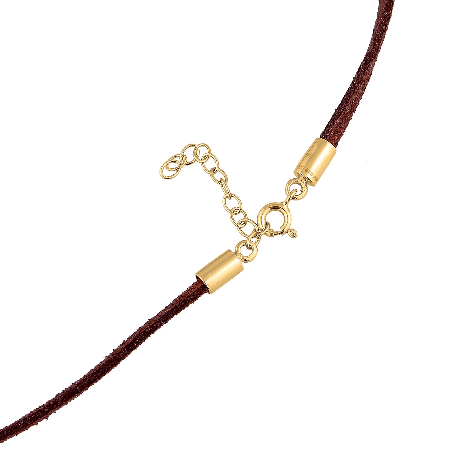 Gold Kalung Perhiasan Perak 925 Wanita Choker Bead Trend Gold Plated