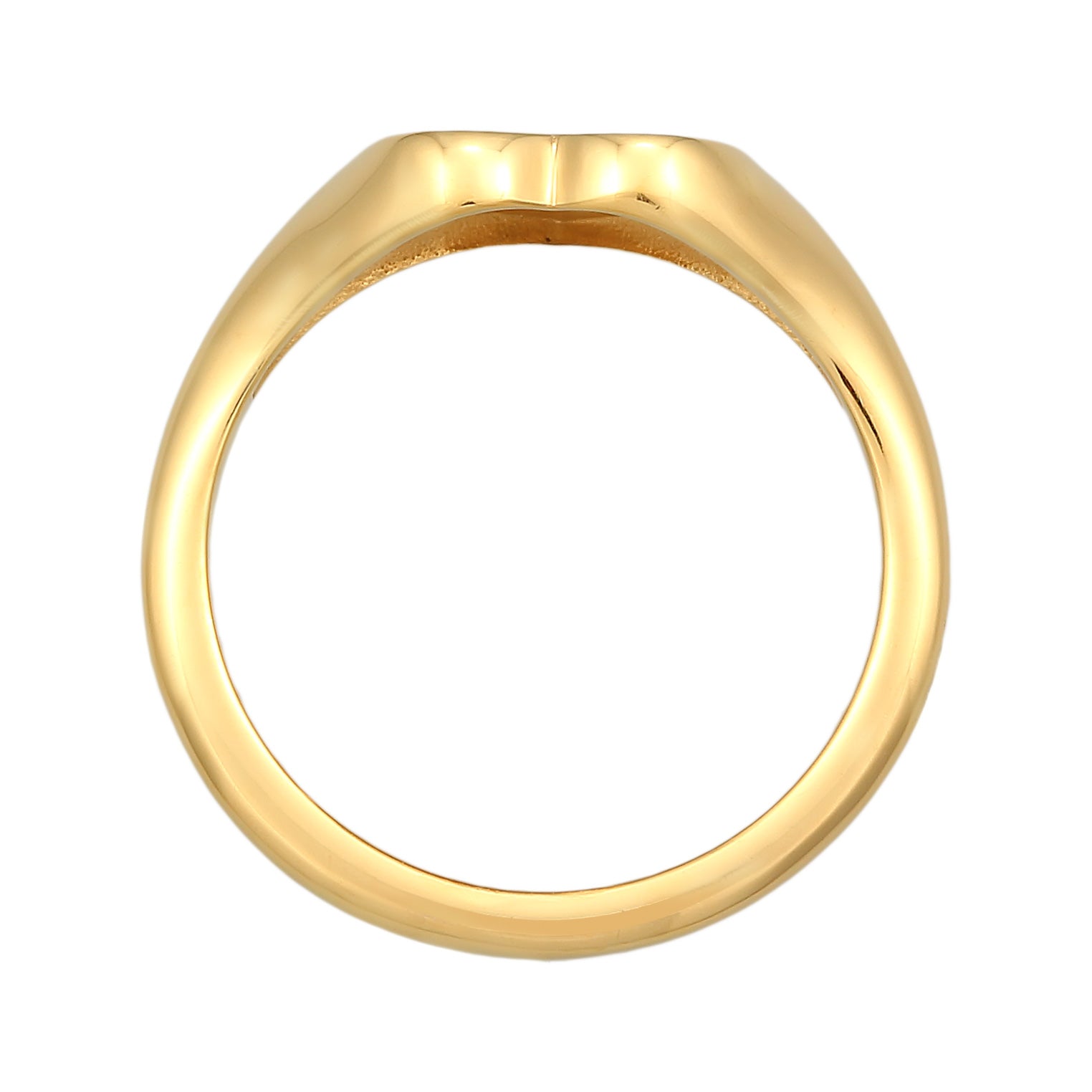 Gold Perhiasan Wanita Perak Asli Lapis Emas Cincin Heart