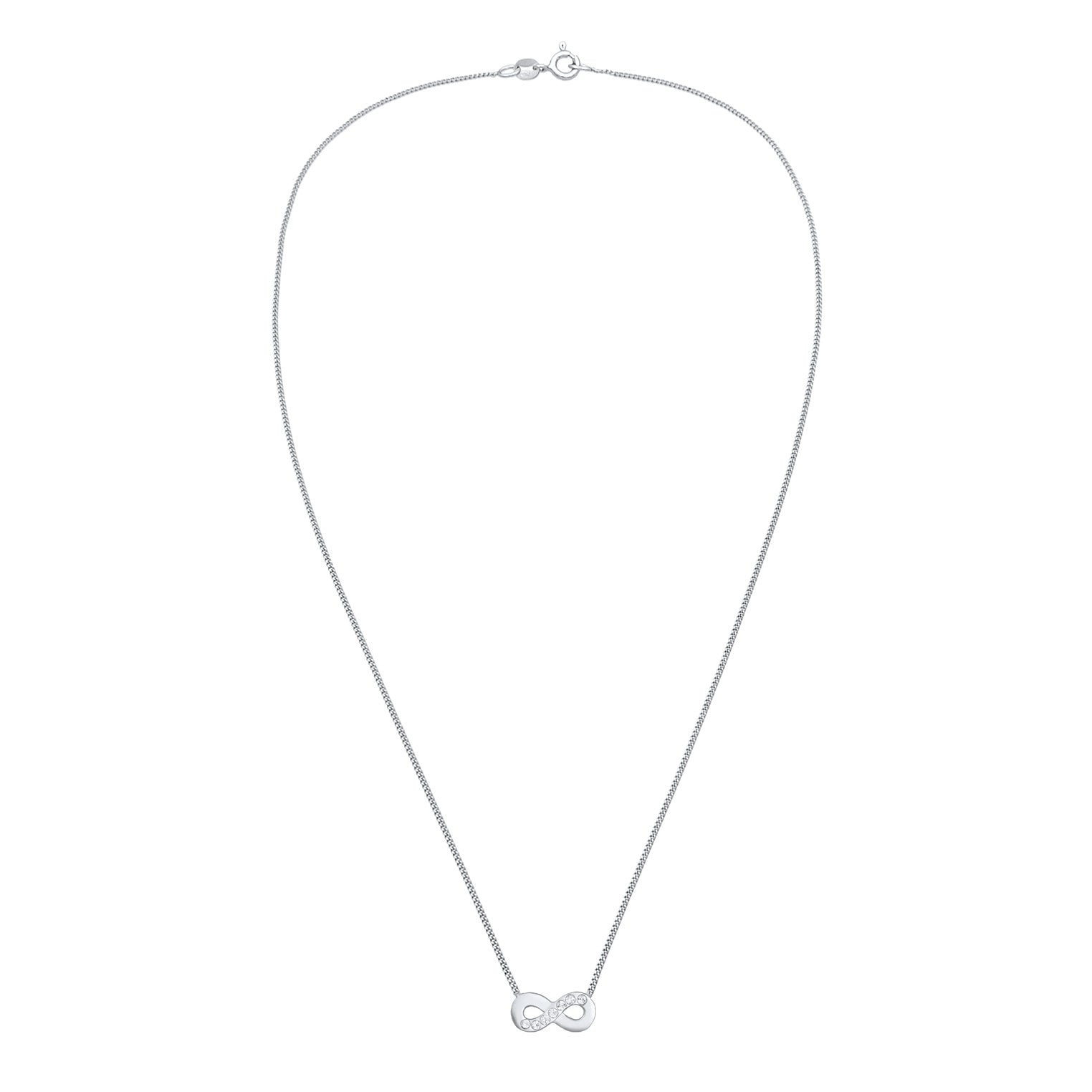 Silver Kalung Perhiasan Perak 925 Wanita Stack Band Trend