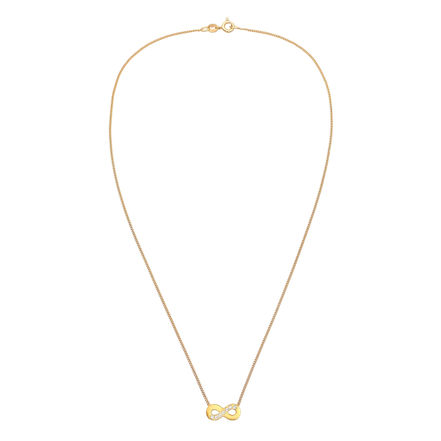 Gold Kalung Perhiasan Perak 925 Wanita Stack Band Trend Gold Plated