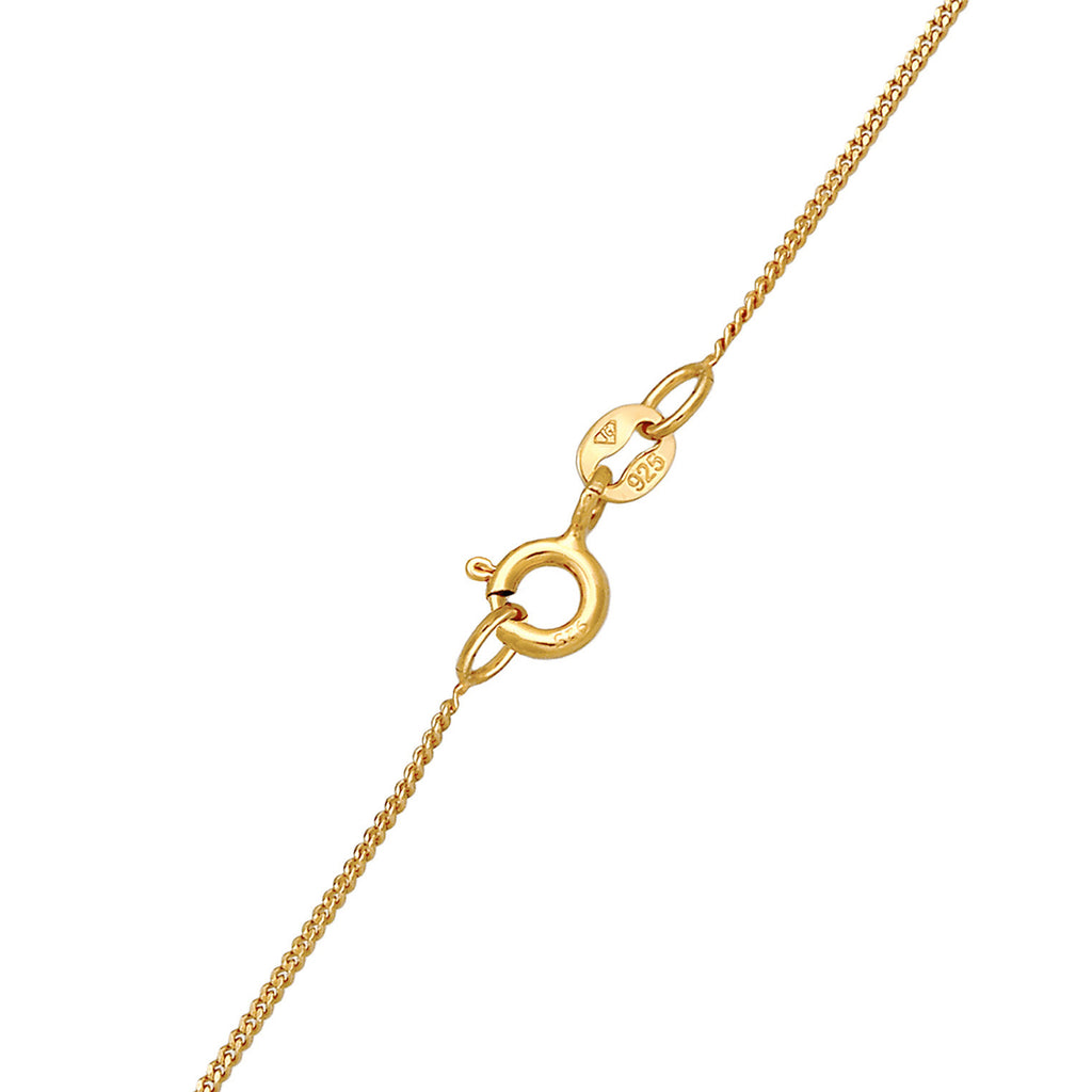 Gold Kalung Perhiasan Perak 925 Wanita Stack Band Trend Gold Plated