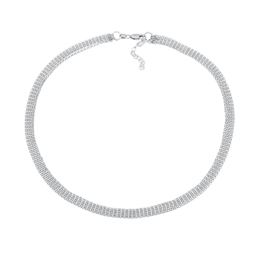 Kalung perak 925 dengan links modern elegan Elli Jewelry
