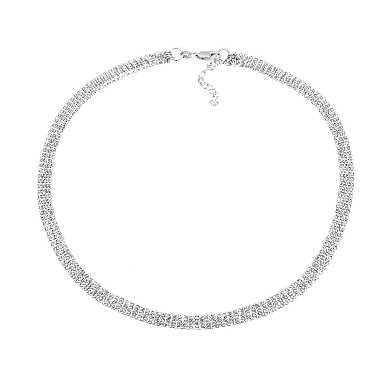 Kalung perak 925 dengan links modern elegan Elli Jewelry
