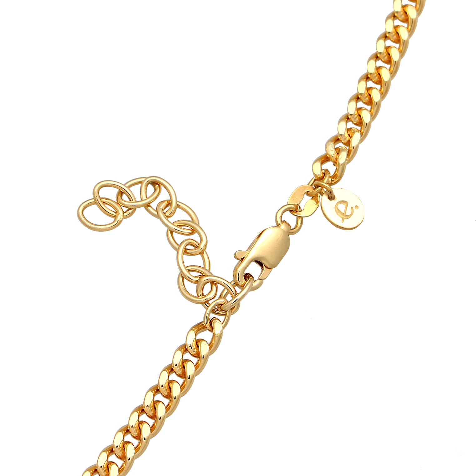 Gold Perhiasan Wanita Perak Asli - Silver Kalung Choker Classic Elegant Garnet Gemstones Gold Plated