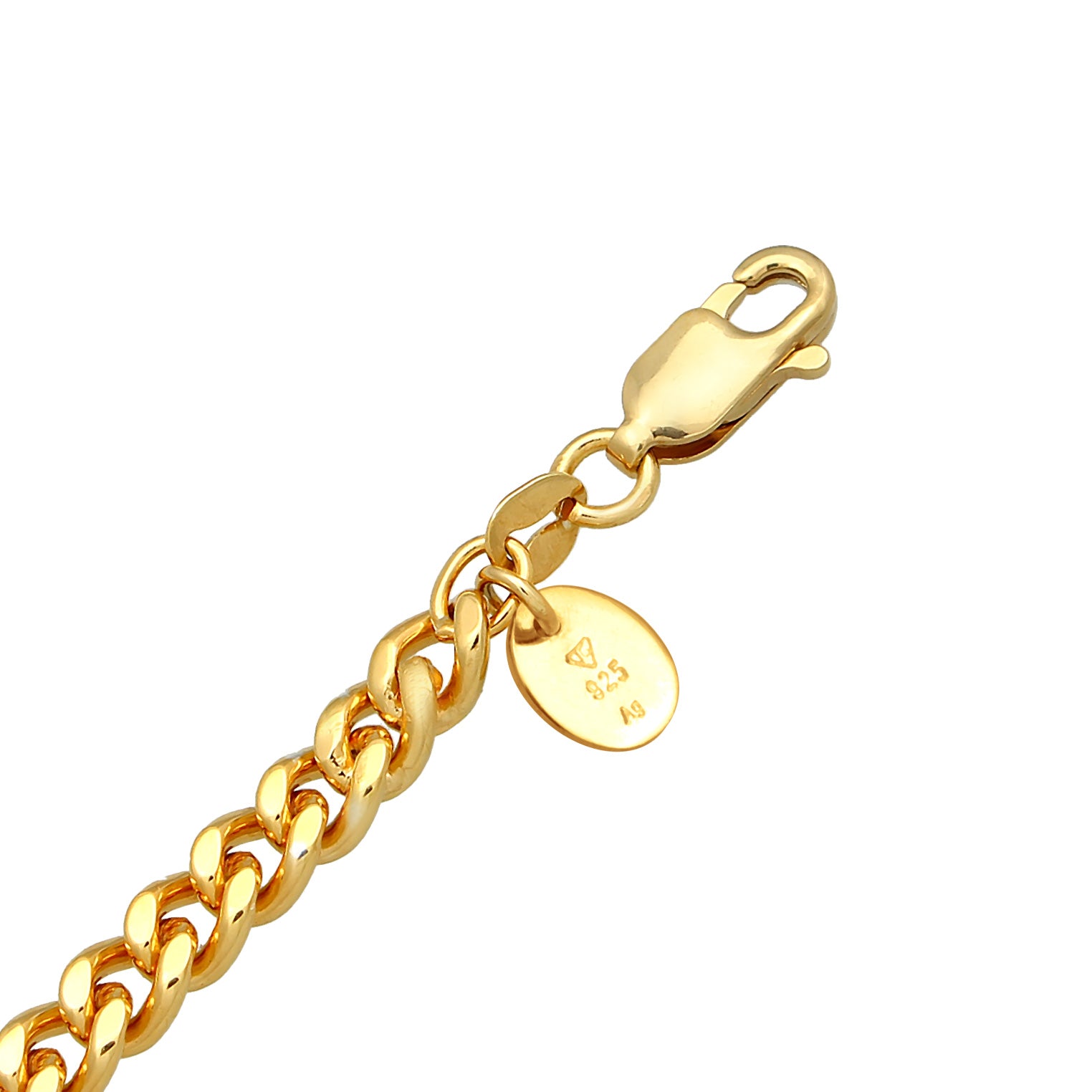 Gold Perhiasan Wanita Perak Asli - Silver Kalung Choker Classic Elegant Garnet Gemstones Gold Plated