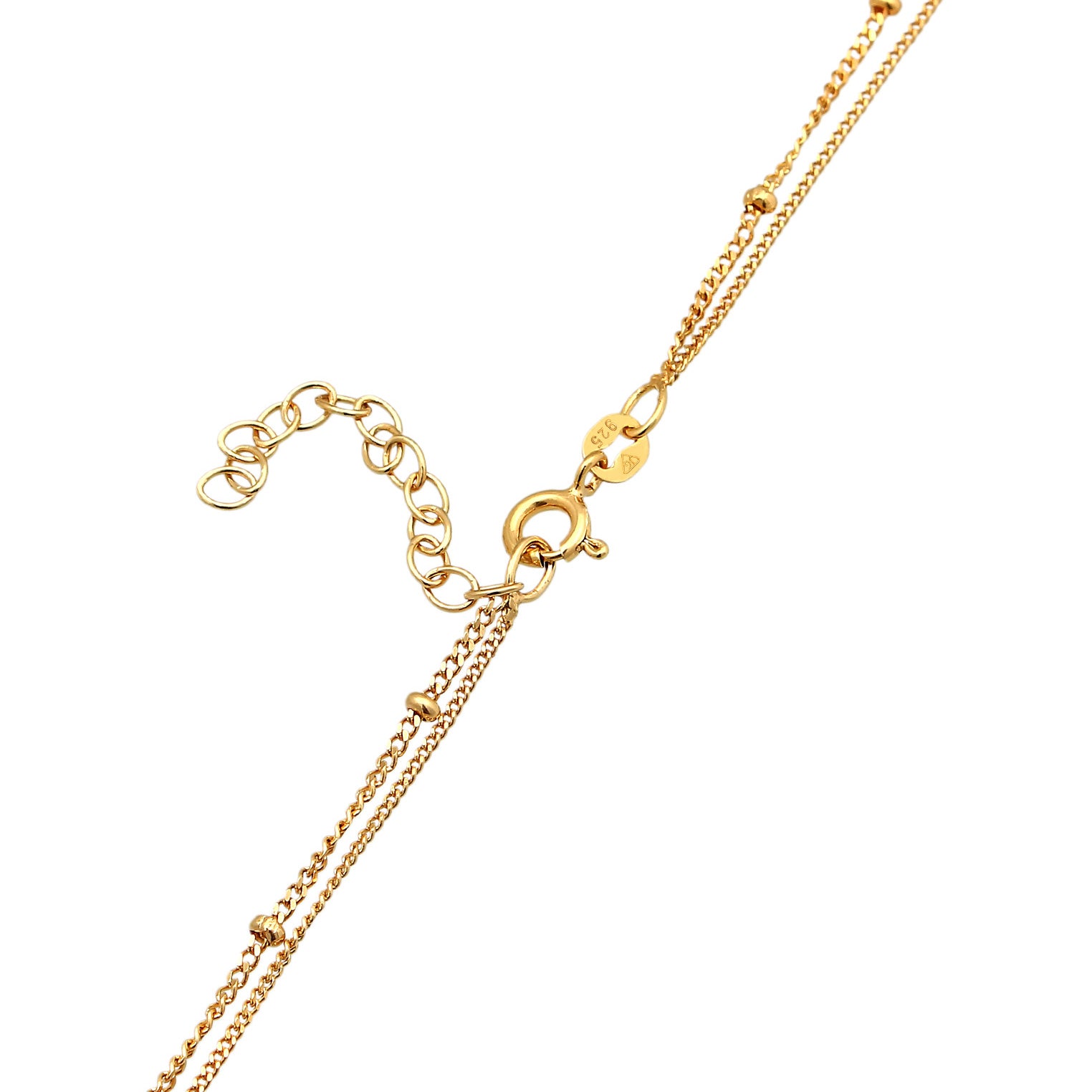 Gold Perhiasan Wanita Perak Asli Lapis Emas Kalung Ball Choker