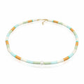 Ladies Surfer Heishi Beads with shell core pearls in 925 sterling silver