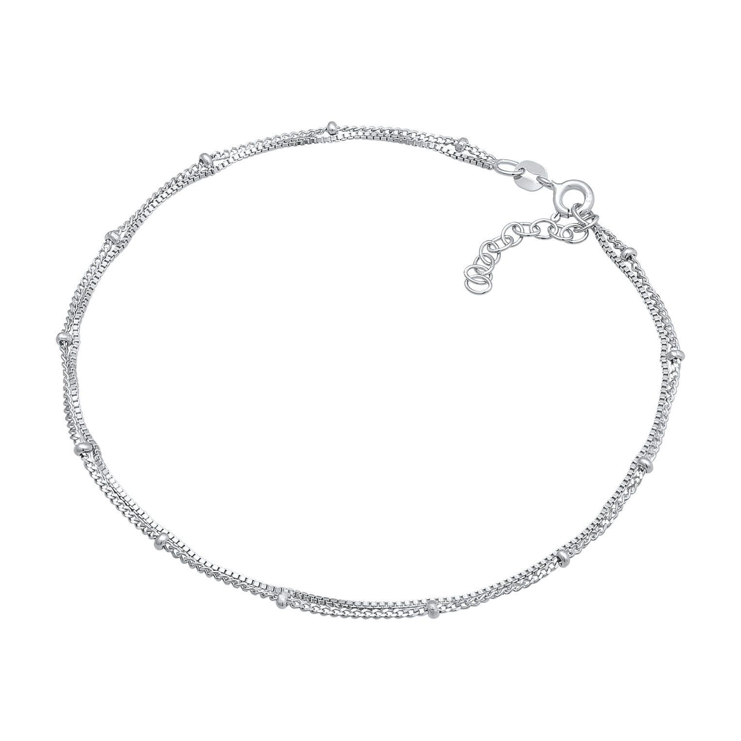 Silver Gelang Kaki Perhiasan Perak 925 Wanita Ball Venetian