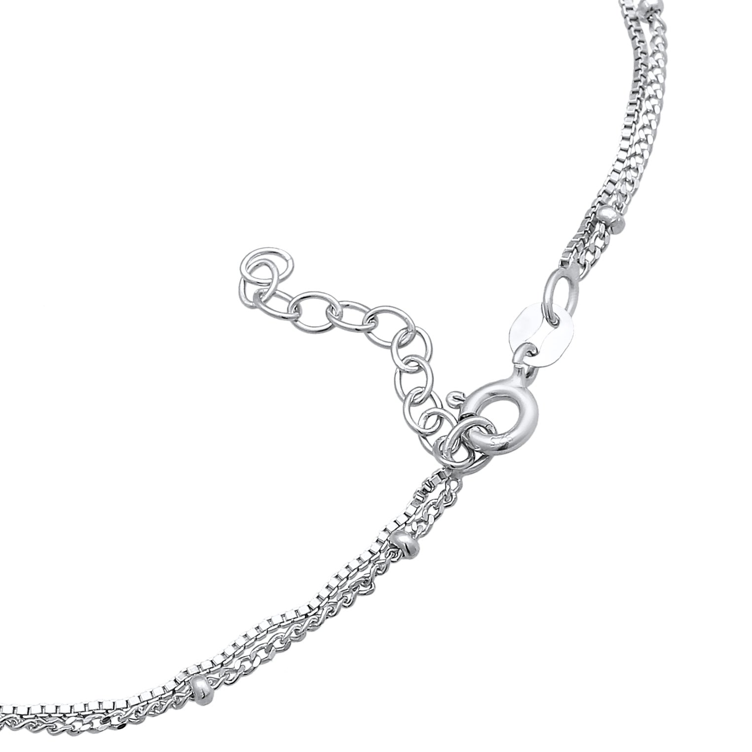 Silver Gelang Kaki Perhiasan Perak 925 Wanita Ball Venetian