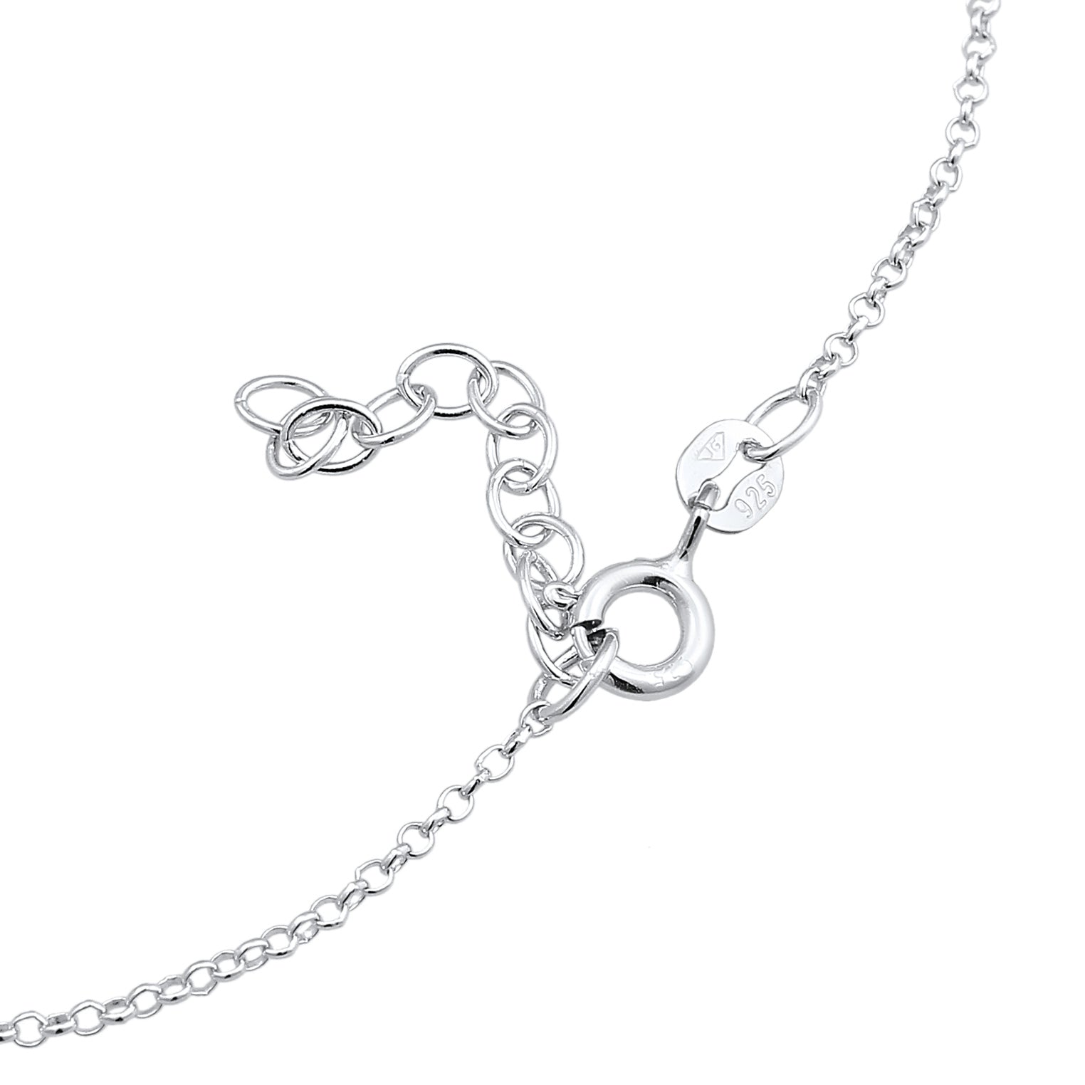 Silver Gelang Kaki Perhiasan Perak 925 Wanita Clover Leaf Lucky Symbol