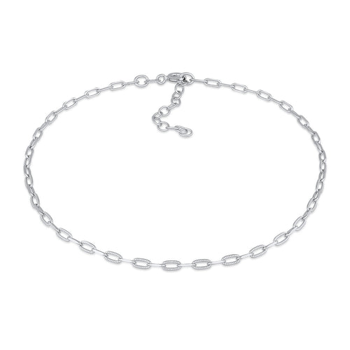 Silver Gelang Kaki Perhiasan Perak 925 Wanita Basic Links
