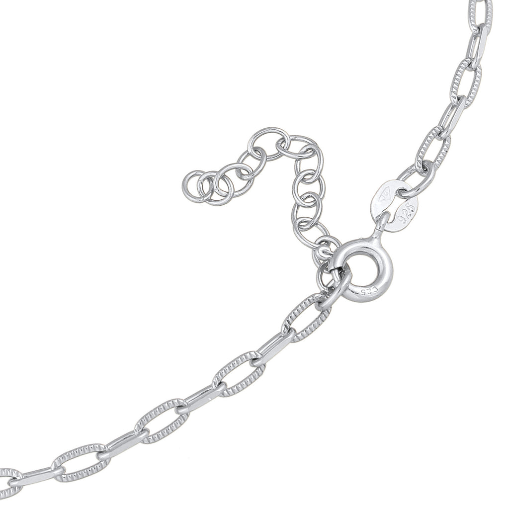 Silver Gelang Kaki Perhiasan Perak 925 Wanita Basic Links