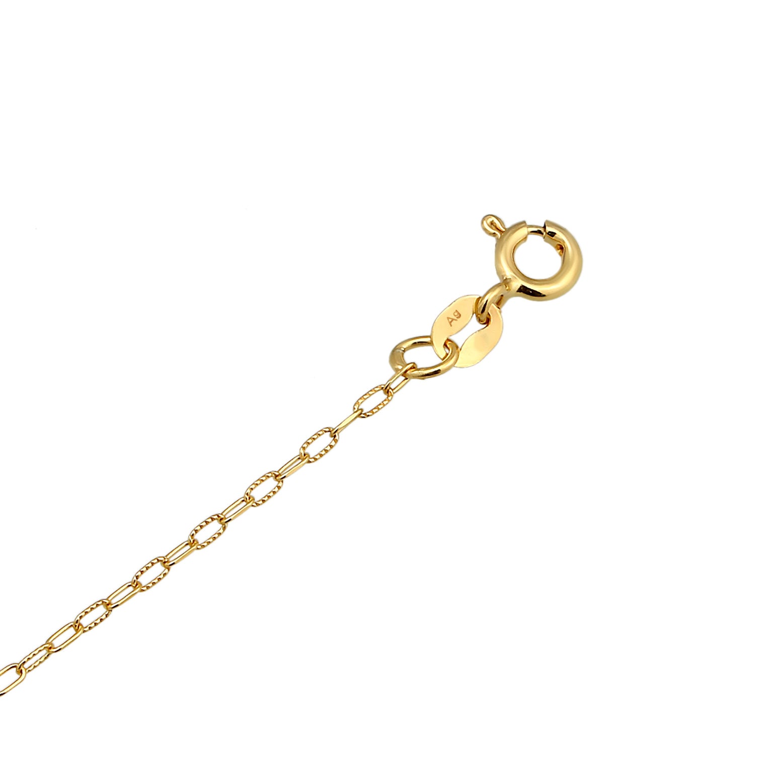 Gold Gelang Kaki Perhiasan Emas 375 Wanita Plate Link Chain