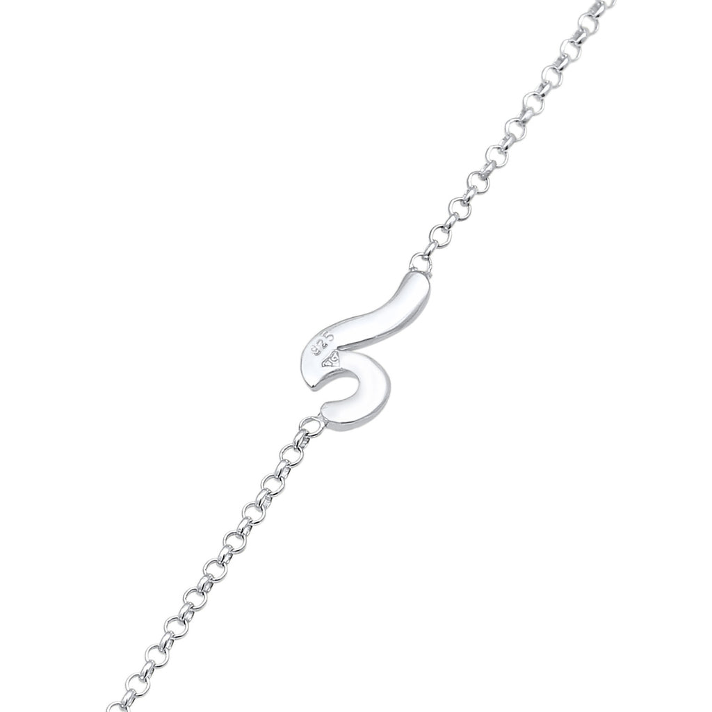 Silver Gelang Kaki Perhiasan Perak 925 Wanita Wave Maritime Basic