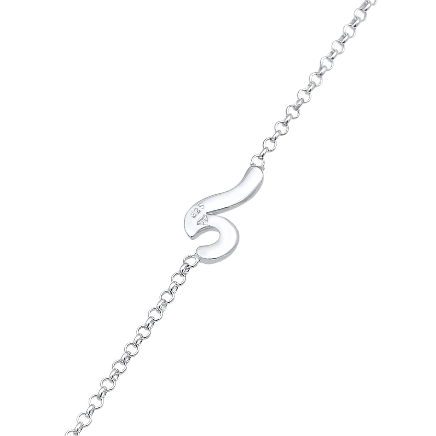 Silver Gelang Kaki Perhiasan Perak 925 Wanita Wave Maritime Basic