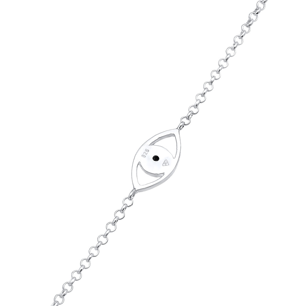 Silver Gelang Perhiasan Perak 925 Wanita Evil Eye Crystal