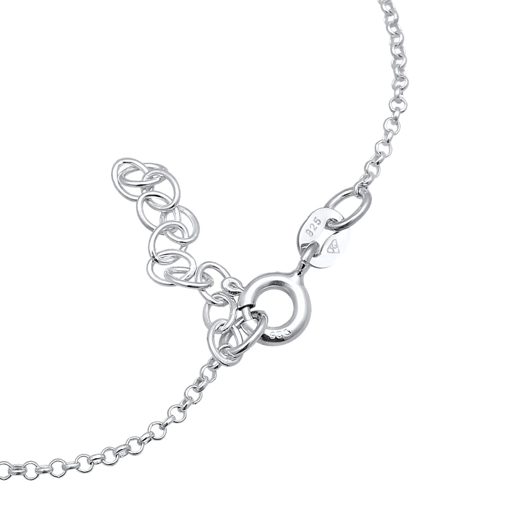 Silver Gelang Perhiasan Perak 925 Wanita Evil Eye Crystal