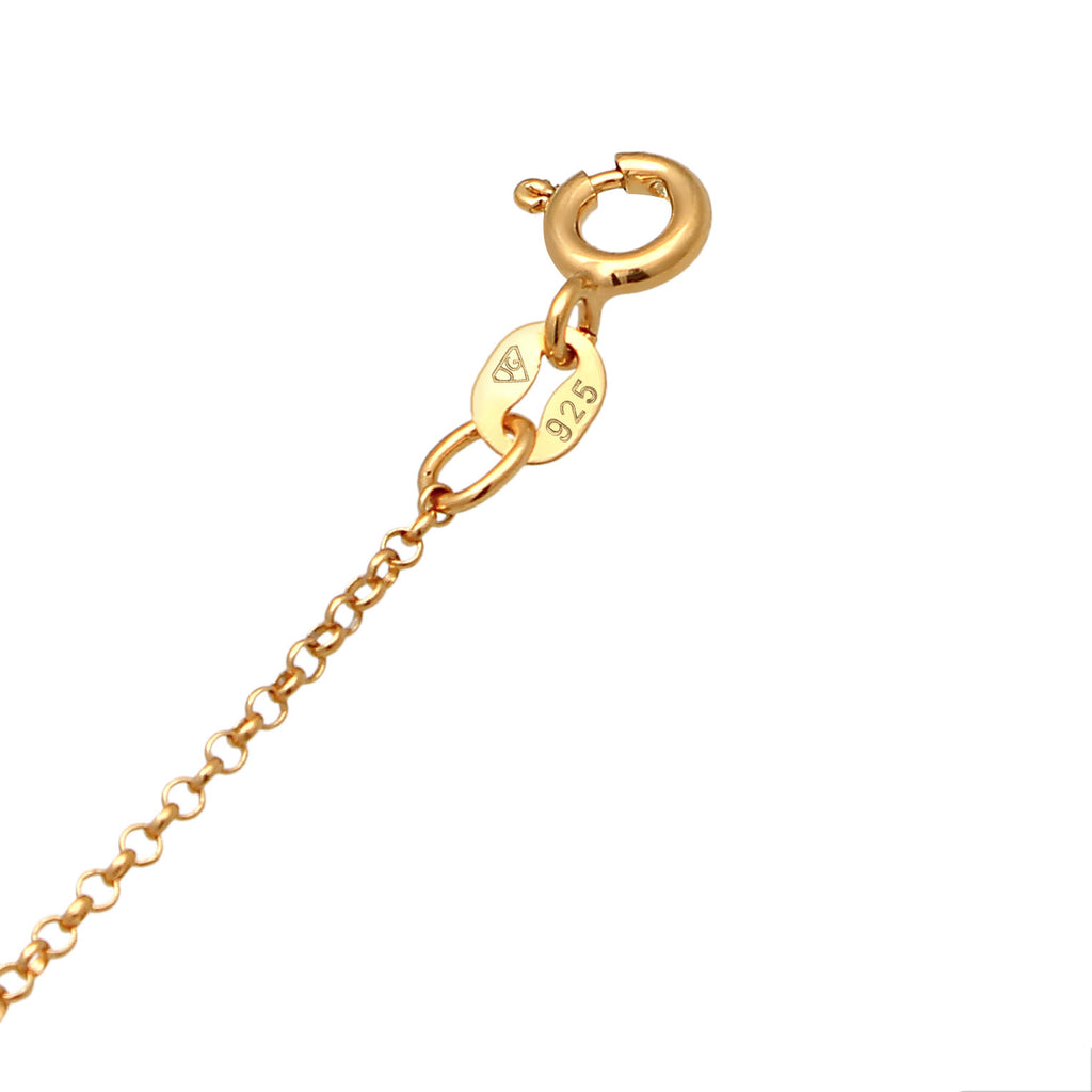 Gold Gelang Perhiasan Perak 925 Wanita Ladies Star Pendant Astro Filigree Gold Plated