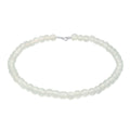 White Necklace Basic Beads 925 Sterling Silver