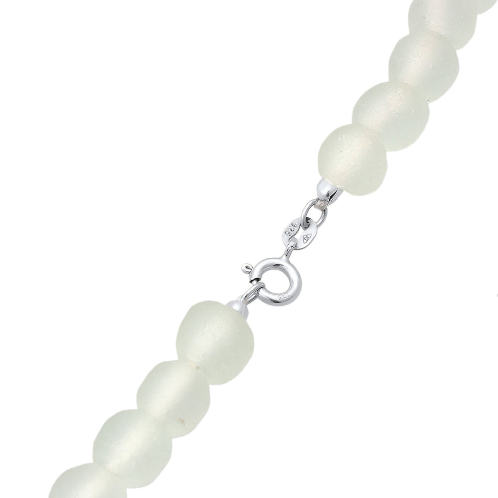 White Necklace Basic Beads 925 Sterling Silver